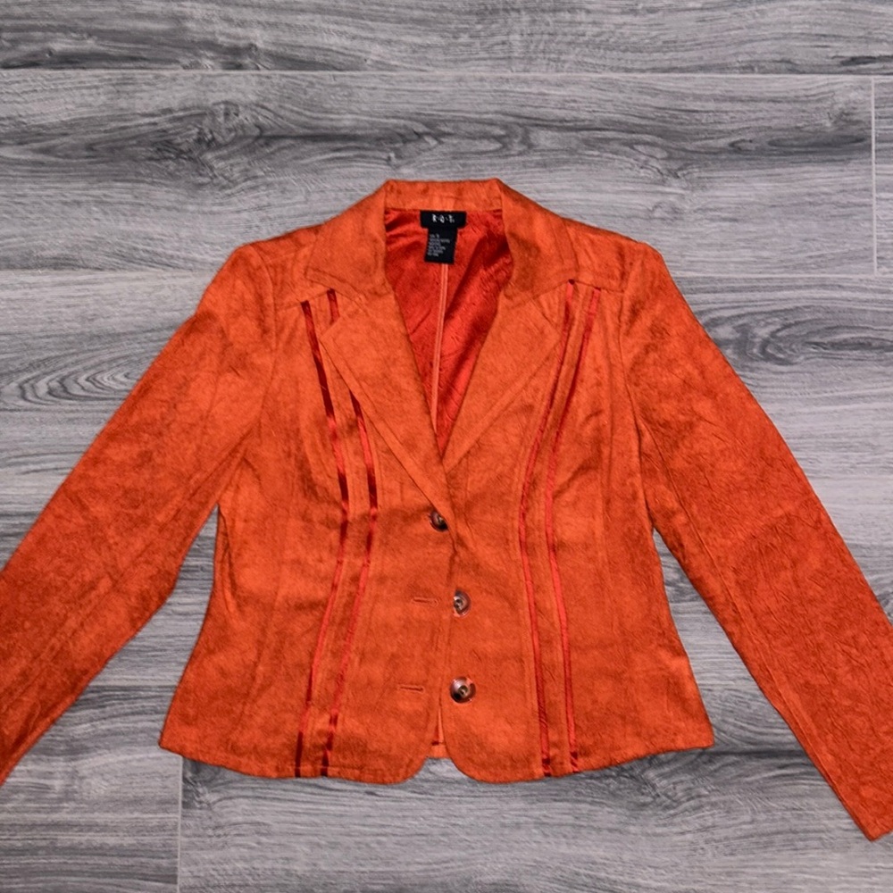 Soft suede like material 100% polyester Jacket.
